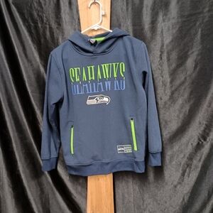 Seattle Seahawk pullover hoodie with pocket size youth 14 -16